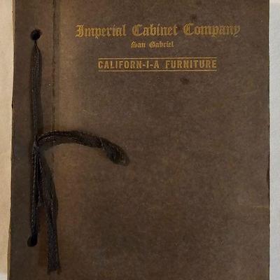 Old Imperial Cabinet Company Salesmen's Sample photograph book.