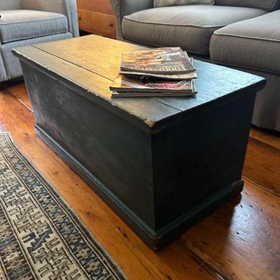  19C Pine Trunk and Ful;l Sleeper Sofa