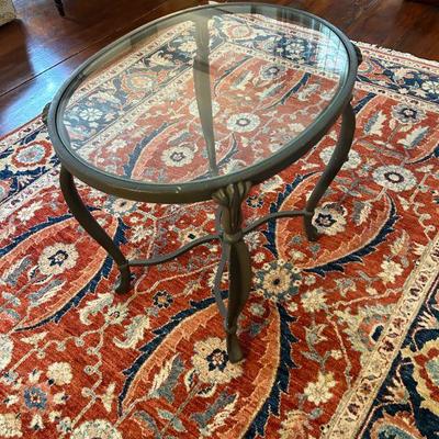 Iron and glass Rue De France table