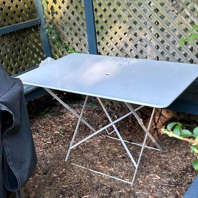 Rectangular Folding Bistro Table