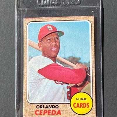 1968 Topps #200: Orlando Cepeda, Elected to the HOF in 1999. Cepeda was the 1958 NL Rookie of the Year, 1967 WS Champion and NL MVP, and...