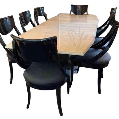 Art Deco Dining Table & Chairs