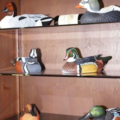 Several Duck Decoy carving hand carved and painted by Jules A. Bouillet Limted Editions. 
