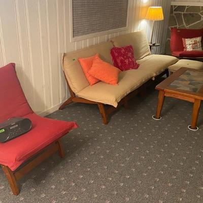 Vintage 50s couch and chair