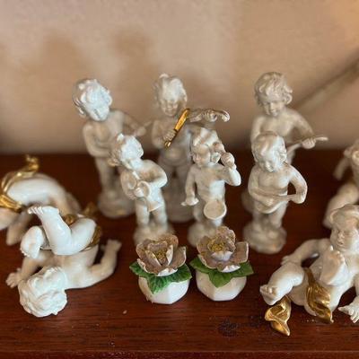 AAT073- Assorted Vintage Porcelain Cherub Figurines