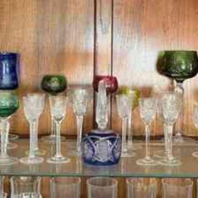 AAT010 Vintage Cut Glassware