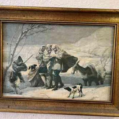AAT004- The Snow Storm By Francisco Goya Reprint On Canvas