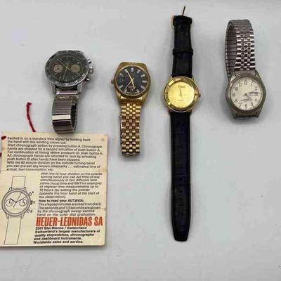 AAT438-Vintage Heuer Autavia Menâ€™s Watch & More Including Elgin Oyster