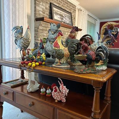 Ceramic Chickens and Roosters