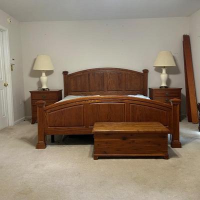 Solid Oak King Bed