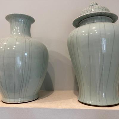 Large vase and Urn