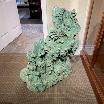 Hand-Carved Jade Statue
