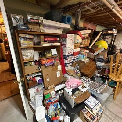 Games and contents of basement