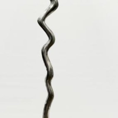 6 ft tall original polished stainless steel sculpture by Art Videen Minnesota Artist.