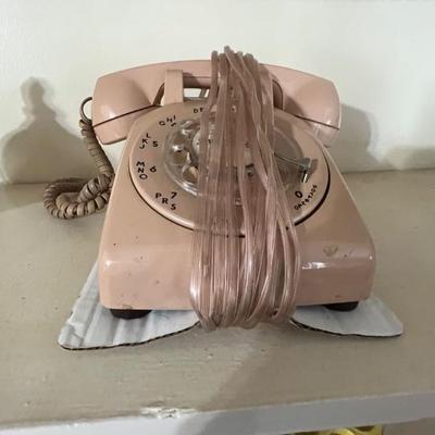 Pink dial phone - it works!