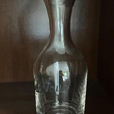 Etched decanter
