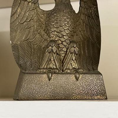 Brass eagle bookends