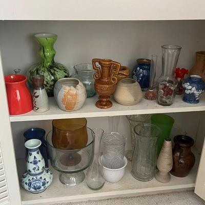 Assorted vases