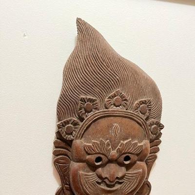 Carved Indonesian mask
