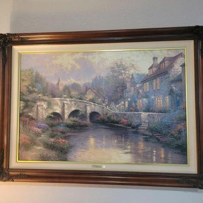 "COBBLESTONE BROOKE"
Thomas Kinkade
43x31