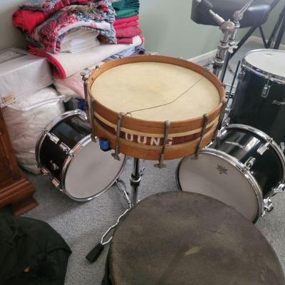 Vintage wood snare drum