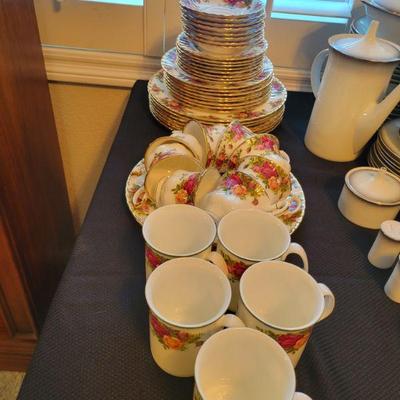 Royal Albert bone china set 
Made in England