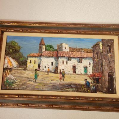 Vintage art of courtyard
39x23