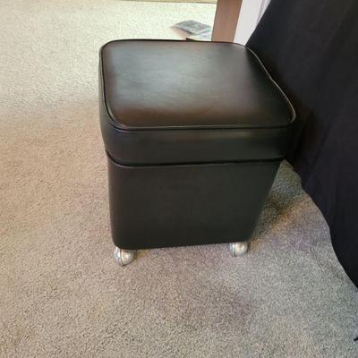 Ottoman has cooler liner inside and top opens
16x16x18