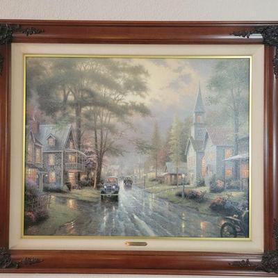 "HOMETOWN EVENING"
Thomas Kinkade
38x32