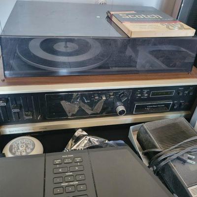 JC Penny record player with 8 track player