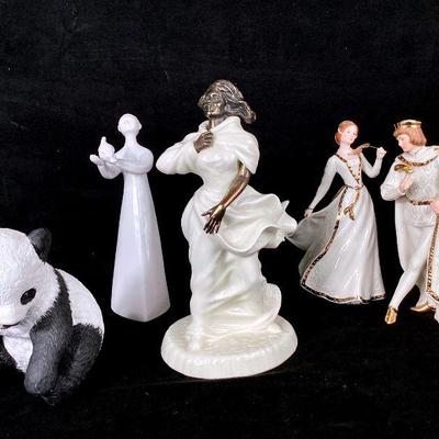 GRLE909 Vintage Fine Bone China & Porcelain Figurines	Minton, England fine bone China Sea Breezes 1978 figurine. Lenox Romeo & Juliet...