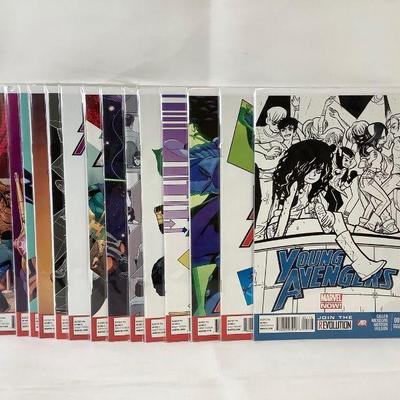 RIHI207 Marvel Young Avengers Comics	Young Avengers Comic #1 is from 2012 2nd series, #2-15 are almost the complete run series. All...