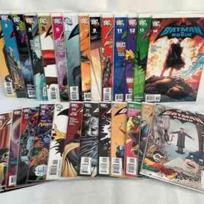 RIHI228 Batman & Robin Comics	Volume's #1-26 of the Batman & Robin series. All comics come in a protective plastic sleeve with cardboard...