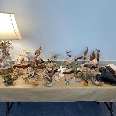 Bird figurines--Cybis, Boehm and others