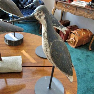 Miles Hancock carved dowitcher shore bird