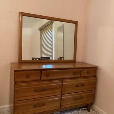 Mid Century Dresser with Mirror by Kling