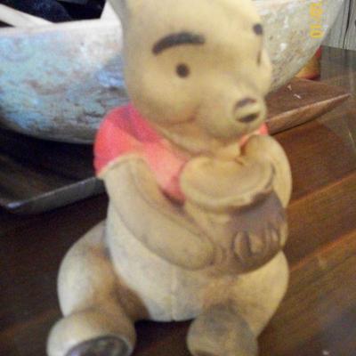 Hand Carved Wooden Pooh
