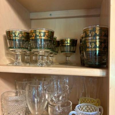 Cera MCM Golden Grapes Rocks Glasses