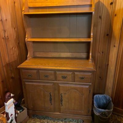 Mid 60's Maple 2-Pc. Hutch