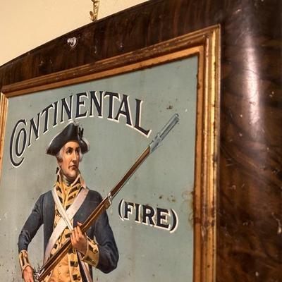 Continental Insurance Company Antique Advertising Sign 
