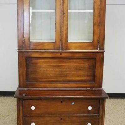1278	COUNTRY PINE FALL FRONT DESK, APPROXIMATELY 38 IN X 18 IN X 81 IN HIGH
