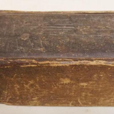 1109	PRIMITIVE PINE CANDLE BOX, APPROXIMATELY 4 IN X 12 IN X 4 IN HIGH
