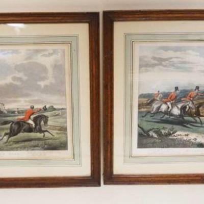 1312	2 FRAMED ENGLISH HUNT PRINTS, APPROXIMATELY 18 IN X 20 IN

