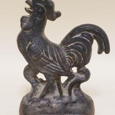 1160	ANTIQUE CAST IRON ROOSTER DOOR STOP, APPROXIMATELY 7 IN HIGH
