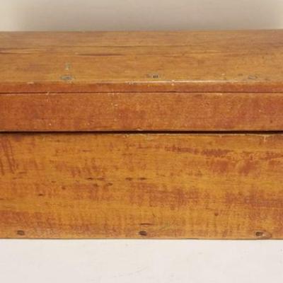 1103	ANTIQUE TABLE TOP DOME TOP BOX, APPROXIMATELY 15 IN X 9 IN X 8 IN HIGH
