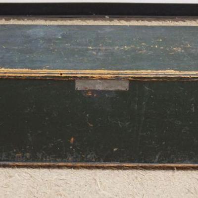 1290B	ANTIQUE PINE BLANKET CHEST IN BLUE FINISH, APPROXIMATELY 41 IN X 16 IN X 17 IN H
