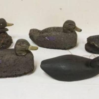 1329	LOT ANTIQUE CORK AND WOOD DUCK DECOYS
