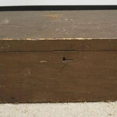 1294A	ANTIQUE PINE BLANKET BOX, APPROXIMATELY 33 IN X 16 IN X 17 IN
