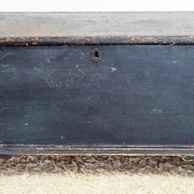 1240	ANTIQUE PINE DOVETAILED BLANKET BOX ON BRACKET FEET, APPROXIMATELY 16 IN X 34 IN X 19 IN HIGH
