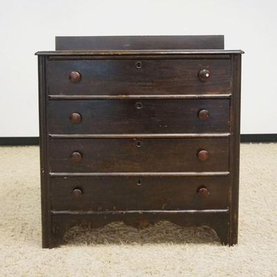 1235B	COUNTRY PINE 4 DRAWER CHEST, APPROXIMATELY 38 IN X 17 IN X 41 IN
